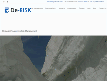 Tablet Screenshot of de-risk.com